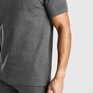 New Arrival Men's <b>Twin</b> <b>Set</b> Breathable High Quality Casual Style Wholesale Price Custom Logo for Adults Summer Two-Piece Fashion - Product Image 6