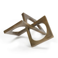 Sculpture de crâne en métal pour la décoration des chambres, statue d'art humain pour l'intérieur moderne de la maison ou du bureau, cadeau, sculpture dorée faite à la main