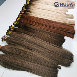 Extensiones de Cabello Humano Virgen Vietnamita Rusa Hanoi, Doble Trama a Máquina, Súper Doble Trama, 100g, Puntas Completas, Todos los Colores - Product Image 1
