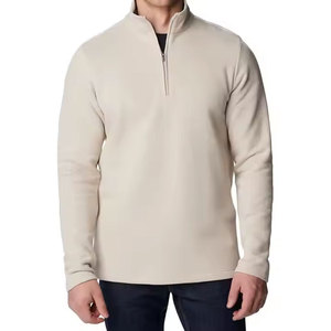 บริการ OEM เสื้อสเวตเชิ้ตแบบซิปครึ่งตัวคุณภาพสูง ขายส่งเสื้อสเวตเชิ้ตแบบพื้นฐาน ดีไซน์ล่าสุด ระบายอากาศได้ดี - Product Image 1