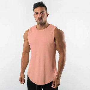 Camisetas sin mangas para hombre, económicas, con espalda cruzada, tipo stringer, al por mayor, ropa de culturismo para hombre, proveedor de ropa de gimnasio con logo personalizado de China - Product Image 3