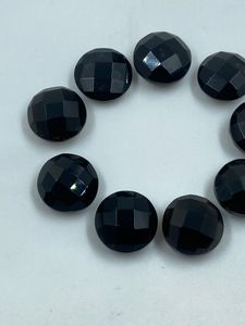 Pierre précieuse en onyx noir, taille ronde, forme ronde, pierre brute, 28,58 carats - Product Image 5