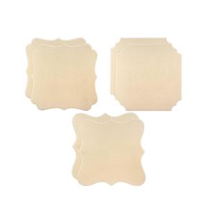 แผ่นไม้ MDF สำหรับตกแต่ง งานฝีมือแบบยังไม่เคลือบผิว สำหรับงาน DIY ระบายสี ตกแต่งผนังบ้าน งานศิลปะ - Product Image 1