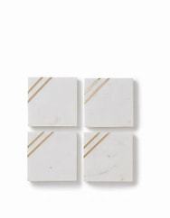 High Quality Marble <b>Coasters</b> Top Selling 2025 New Design Wholesale Price Kitchenware Coffee <b>Coasters</b> for Home & Hotel Set of 4 - Product Image 3