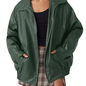 Chaqueta de Cuero para Mujer de Estilo Único, Chaqueta de Cuero Premium con Costuras de Primera Calidad, Opción Cómoda para Uso Diario, Chaqueta para Hombre - Product Image 1