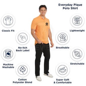 เสื้อโปโลคุณภาพสูง 100% ผ้าฝ้าย สำหรับผู้ชาย แขนสั้น ออกแบบตามสั่ง สำหรับขายออนไลน์ ผลิตในปากีสถาน - Product Image 3