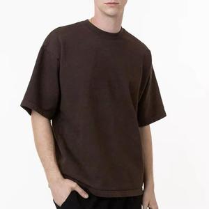 Custom Heavyweight Oversized Cotton DTG Printed Boxy Fit Drop Shoulder <b>Tshirt</b> Cropped Casual Boxy T Shirt for Men Blank Design - Product Image 5