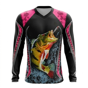 Camiseta de pesca de manga larga, tela deportiva de primera calidad, material que absorbe la humedad, ajuste cómodo, camisa de pesca para hombres - Product Image 4