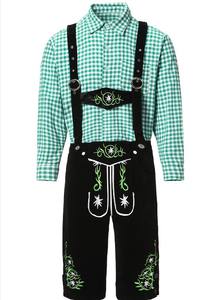 Costume bavarois en cuir de haute qualité pour hommes avec logo personnalisé, service OEM, cuir véritable, costume traditionnel allemand pour l'Oktoberfest - Product Image 4