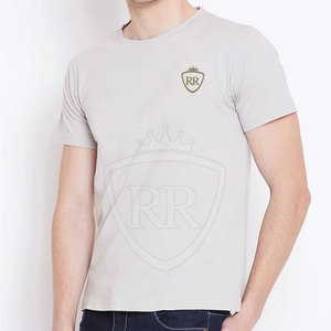T-shirt décontracté pour homme à col rond en tricot 100% coton - Confort respirant pour les activités quotidiennes et les vêtements de sport - Product Image 3