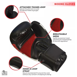 Nuevos Guantes de Kickboxing para Mujeres y Hombres, Guantes de Boxeo Muay Thai para Entrenamiento de Sanda y Sacos de Arena, para Adultos, Entrenamiento de Artes Marciales - Product Image 6