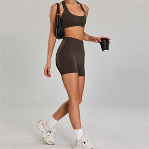 Ensemble de compression de sport sans couture pour femmes : Soutien-gorge de sport et leggings taille haute pour le yoga et l'entraînement – Fournisseur en gros - Product Image 4
