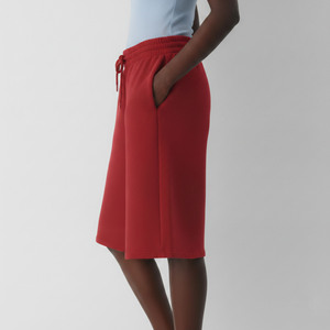 Shorts pour femmes en coton molletonné à taille haute élastique, style vintage, en tissu éponge, séchage rapide, respirant, avec logo personnalisé, vente en gros - Product Image 6
