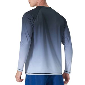 Latest Design Men Rash Guards Breathable Spandex/Polyester Full Sleeve Custom Colors Adult Size OEM Service - Product Image 2