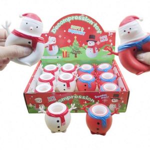 Mini Christmas Popper Fidget Toy Decompression Cup Unisex Stress <b>Squeeze</b> <b>Ball</b> PU Fun for 14 Years & up - Product Image 1