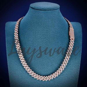 Cadena Cubana de Moissanita a Precio Económico, Chapada en Oro de Alta Calidad, Joyería Hip Hop, Collar de Diamantes de Moissanita VVS, Accesorios para Hombre - Product Image 3