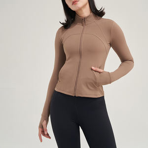 2024 nueva ropa de Otoño Invierno para adultos de manga larga Mujer Yoga deportes Top chaqueta Fitness Wear - Product Image 1