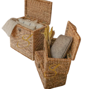 <b>Storage</b> <b>Chest</b> Basket | Woven Laundry Basket made from Water Hyacinth (2 sizes) - Product Image 3