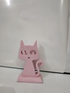 Chat en bois, chat d'Halloween, chat en résine époxy, chat sculpté au laser, chat gravé au laser - Product Image 5