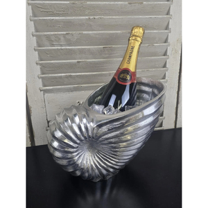 New Metal Nautilus Shell Design <b>Ice</b> Bucket in Round Tub Shaped New Design Metal <b>Ice</b> Bucket for Wine and Coldrinks Bottle Storage - Product Image 4