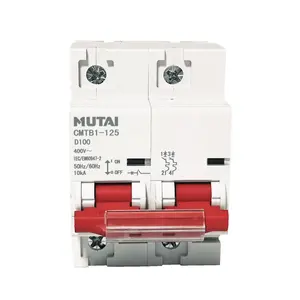 MUTAI-Disjoncteur miniature 2 pôles 3 pôles AC C20 C45 C60 Prix d'usine 6A 32A 63A 125Amp MCB Type C D Disyuntor