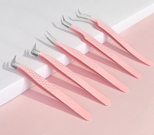 Pinzas para Pestañas con Logotipo Personalizado al por Mayor, Pinzas Profesionales para Extensión de Pestañas - Product Image 1