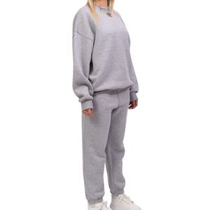 Ensemble sweat à capuche et pantalon de survêtement surdimensionné personnalisé OEM, coupe ample unisexe, style streetwear, sans fermeture éclair, fabricant de tenues de sport - Product Image 2