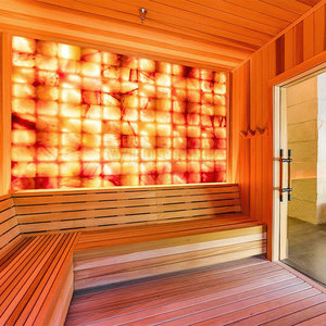 Panel de Pared de Sal del Himalaya LED de Calidad Premium, Brillo Suave, Diseño Moderno, Purificación de Aire, Características de Bienestar, Tamaño y Logotipo Personalizables - Product Image 4