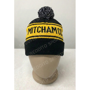 Vente en gros de bonnets en tricot ajustables de haute qualité 100% coton, chauds, respirants, imperméables, broderie 3D unisexe - Product Image 5