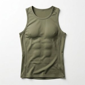 Wholesale Custom <b>Men</b> <b>Singlet</b> Polyester Fabric Slim Fit Gym Wear <b>Mens</b> Stringers Muscle Shirts Work Out O neck Tank Top for <b>Men</b> - Product Image 2