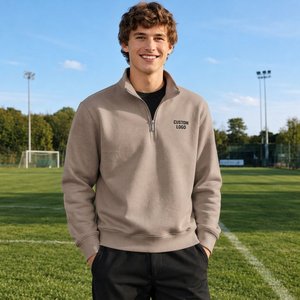 Sudadera Ligera Blanca con Cierre de Cremallera para Hombre, Manga Larga, Informal, para Entrenamiento Deportivo, Venta al Por Mayor - Product Image 6