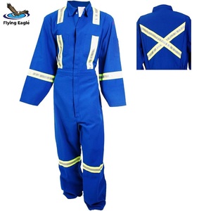 Combinaison de travail industrielle en coton durable, respirante et protectrice pour l'usine - Product Image 1