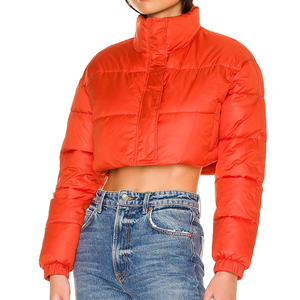 High Quality Outdoor <b>Jacket</b> Winter Wear Warm Casual Women <b>Cropped</b> <b>Puffer</b> <b>Jacket</b> Lightweight Windproof New Latest Fashion - Product Image 2