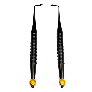 DERMISPRO Elevador dental PDL recto afilado manualmente, juego de 2 piezas, acero inoxidable de alta calidad, agarre ergonómico - Product Image 1