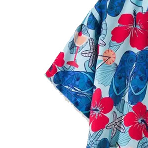 Mens Button Down Floral Shirt Contemporary Tropical Flower Print Smart Casual Shirt OEM Manufacturer Supplier - Product Image 6
