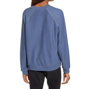 Sudadera de Mujer de Felpa de Color Sólido a Precio Económico, Cuello Redondo, Corte Holgado, Bordada, para Invierno y Otoño - Product Image 3