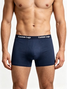 Calzoncillos Bóxer para Hombre, de Algodón Transpirable, Cintura Media, con Logotipo Personalizado, Antiestáticos y Cómodos - Product Image 5