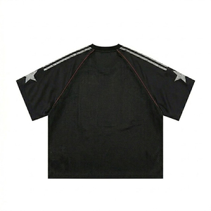 T-shirt de sport en maille pour hommes, avec numéro imprimé 90, respirant, à manches courtes, style streetwear, style football - Product Image 6