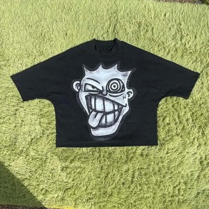 Fabricant sur mesure de vêtements streetwear, 220g, 100% coton, impression sérigraphique, coupe ample, épaules tombantes, style boxy, taille plus, blanc - Product Image 1