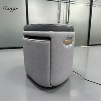 Station de soin des jambes 3-en-1 : Rouleaux, coussins d'air, chaleur, capteur anti-pincement intelligent, base antidérapante, personnalisable, lavable pour les mollets