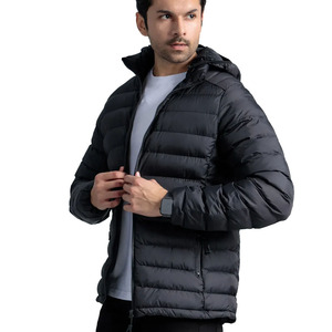 Veste matelassée imperméable pour homme, fermeture éclair, polyester/nylon, haute qualité, vêtements d'hiver pour homme. - Product Image 2