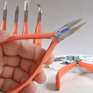 Professional Chain Nose Jewelry Pliers Precision <b>Needle</b> Nose <b>Beading</b> Pliers Stainless Steel Jewelry Making Tool OEM Custom Logo - Product Image 5