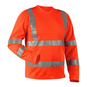 T-shirts de travail de nuit pour hommes, uniformes de sécurité pour la construction, uniformes de sécurité pour atelier, chemises réfléchissantes à manches longues personnalisées à haute visibilité - Product Image 6