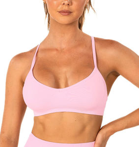 Soutien-gorge de sport pour femme tendance, matière douce et respirante, logo personnalisé, grandes tailles, sans coutures, pour yoga et fitness. - Product Image 4