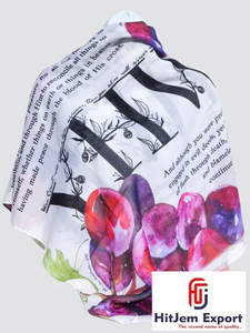 Ultimate Custom Printed Square <b>Scarf</b> Manufacturer Silk Feel Fashion Hijab Head Wrap Shawl Private Label OEM ODM India Factory - Product Image 1