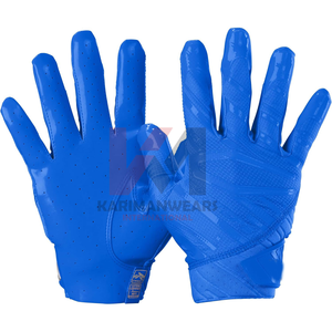 Guantes de Fútbol Americano Rain Grip con Logotipo Personalizado, Palma de Silicona Adhesiva Profesional, Equipo de Entrenamiento para Todo Clima, Venta al Por Mayor de Fábrica - Product Image 1