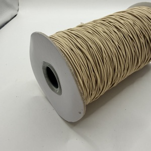No.31 <b>Light</b> khaki 1.2mm 288 yards Braided Cord Elastic 100% Nylon High Tenacity Eco-Friendly Bungee <b>Rope</b> for Home Textile - Product Image 1