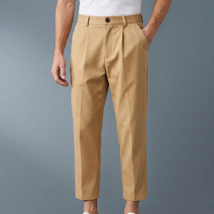Pantalon de costume noir personnalisable pour hommes adultes, tissu Oxford de haute qualité, motif uni, non extensible, été, fabriqué au Bangladesh - Product Image 6