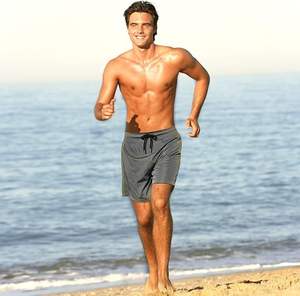 Shorts de bain pour homme, séchage rapide, entrejambe 5 pouces, avec doublure de compression et poche zippée - Product Image 3