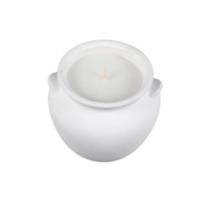 Minimalist Round Ceramic <b>Candle</b> Vessel Single Wick Long Burn Smooth Matte Finish Durable Elegant Home Decor Gift Choice - Product Image 3